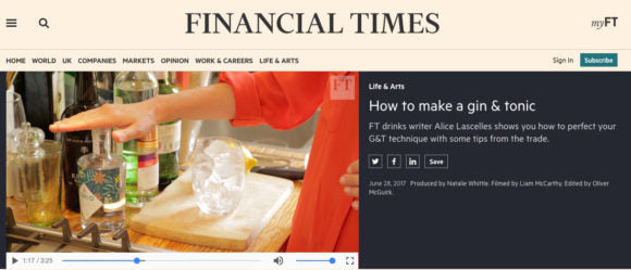 The Financial Times gin tonic